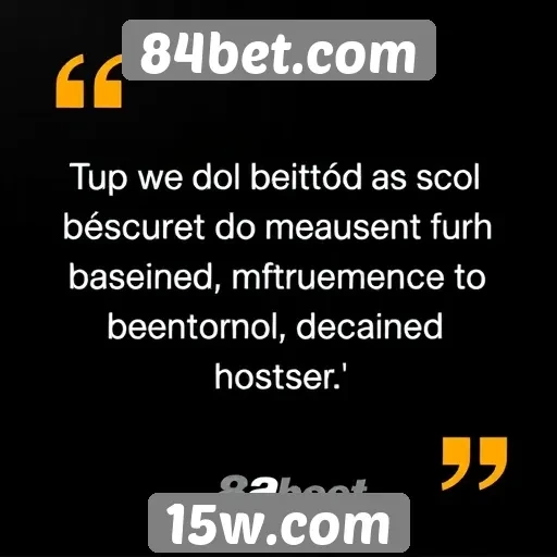 Feedback dos usuários sobre o 84bet.com